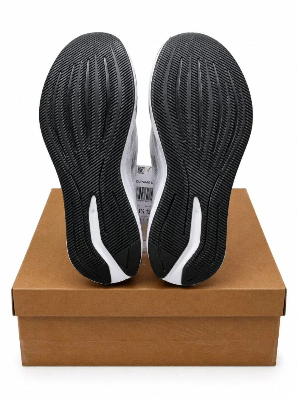 Adidas Duramo RC U White Black Men 11.5 Running Shoes Sneakers ID2703 New